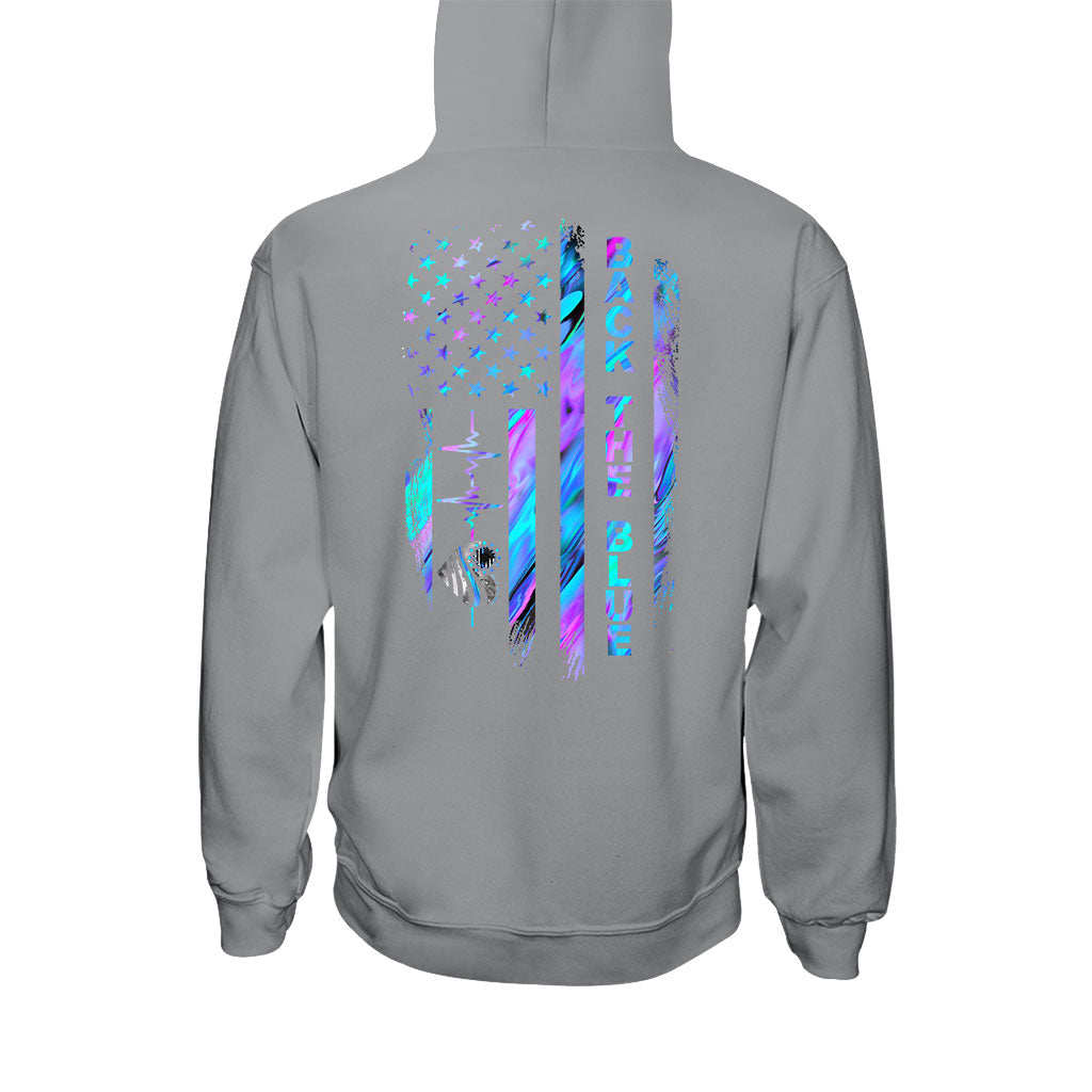 Ligne bleue - T-shirt et sweat à capuche pour policier 062021