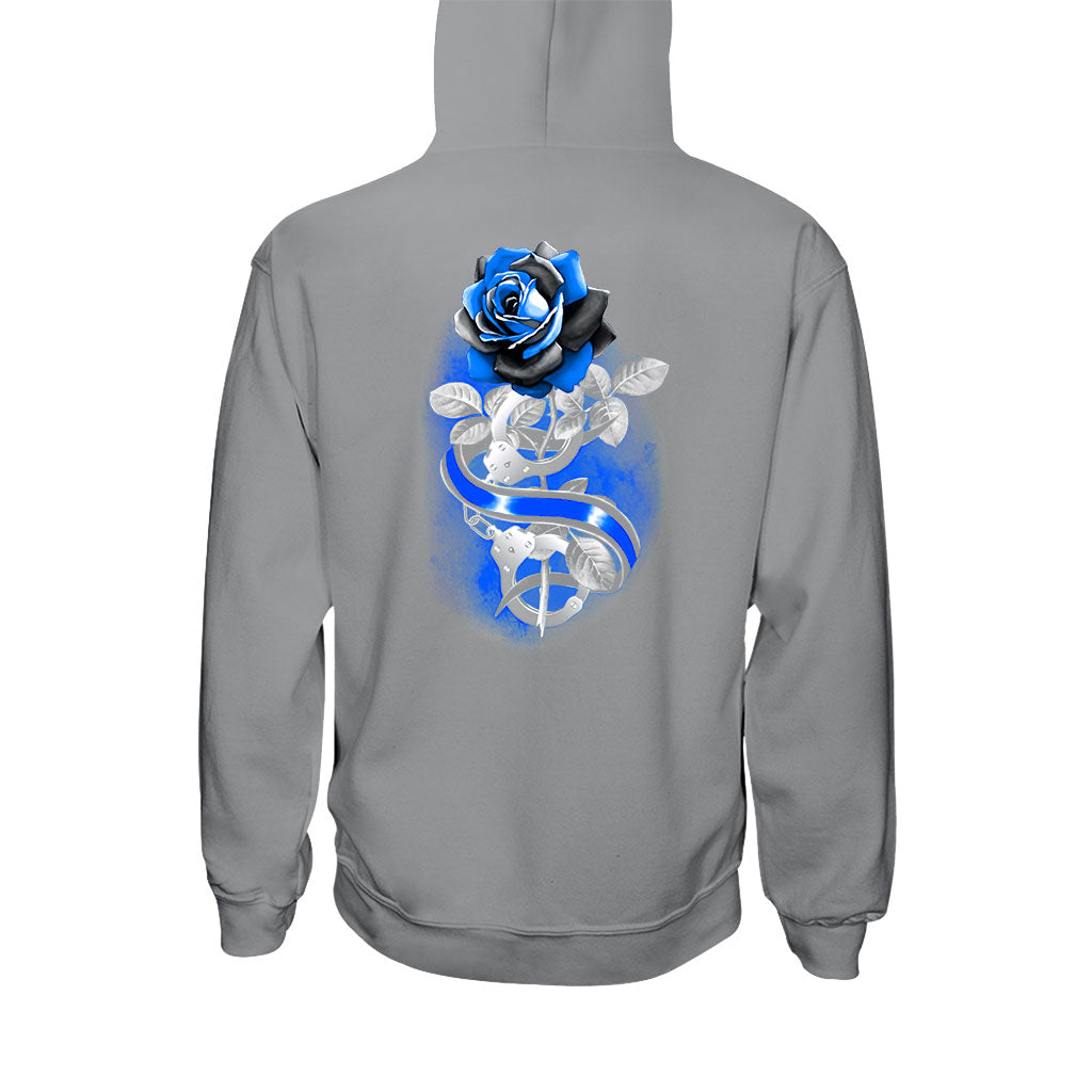 Blue Rose – Polizeibeamten-T-Shirt und Hoodie 062021