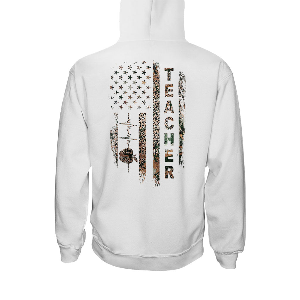 Teach Love Inspire - Personalized Independence Day Teacher T-shirt and Hoodie