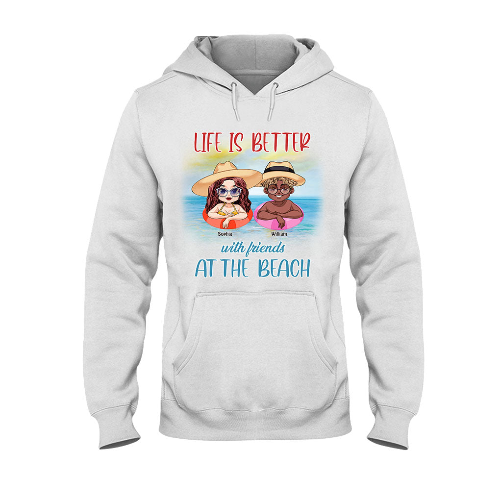 Boozing With My Beaches - Personalized Sea Lover T-shirt and Hoodie