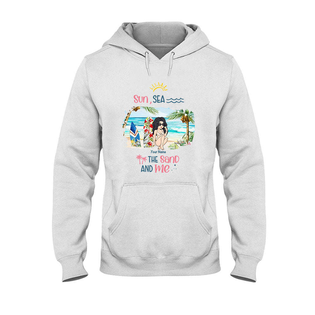 Sun, Sea, The Sand And Me - Personalized Sea Lover T-shirt and Hoodie