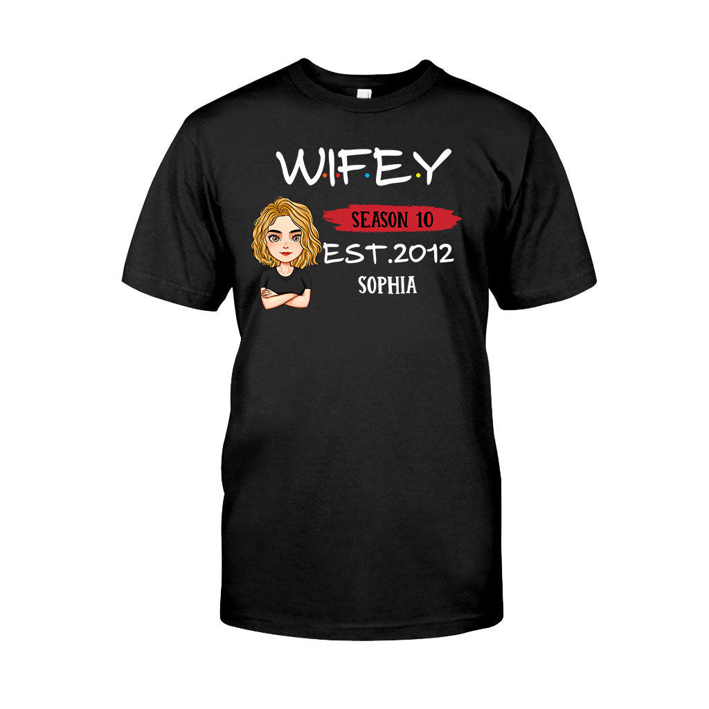 Hubby Wifey - Personalized Couple T-shirt and Hoodie