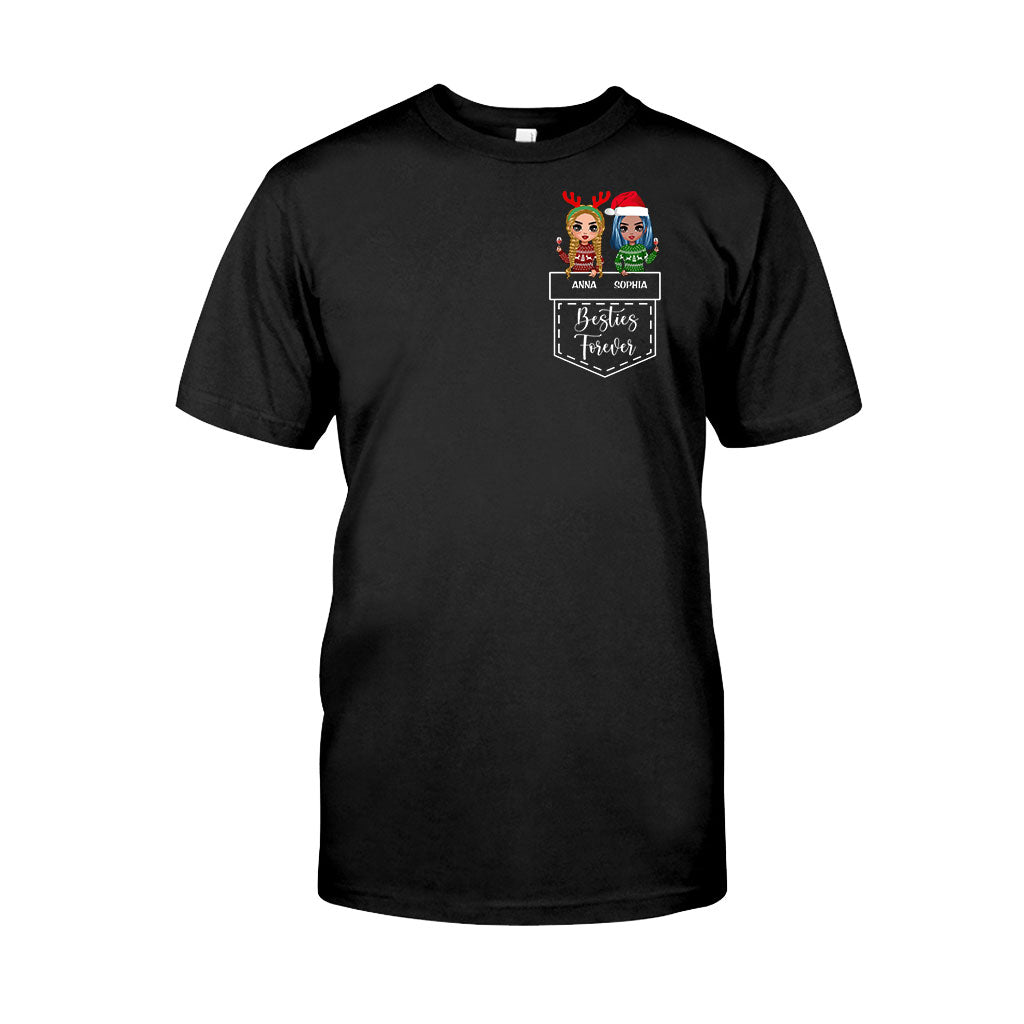 Bestie Forever - Personalized Christmas T-shirt and Hoodie