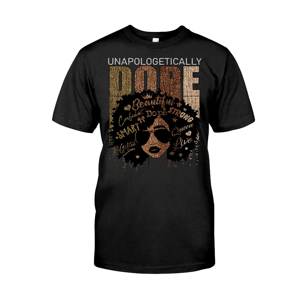 Reine Noire - T-shirt et sweat à capuche afro-américains avec imprimé à paillettes imitation 1121