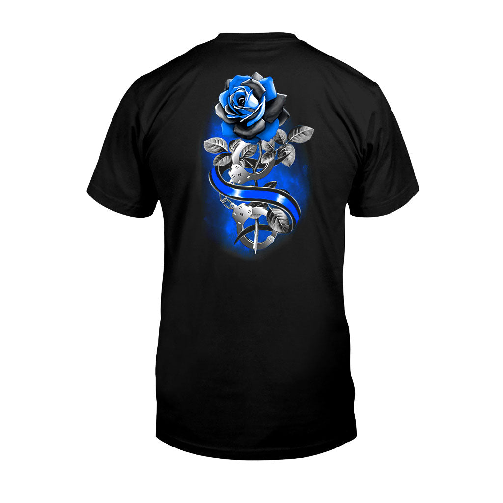 Blue Rose – Polizeibeamten-T-Shirt und Hoodie 062021