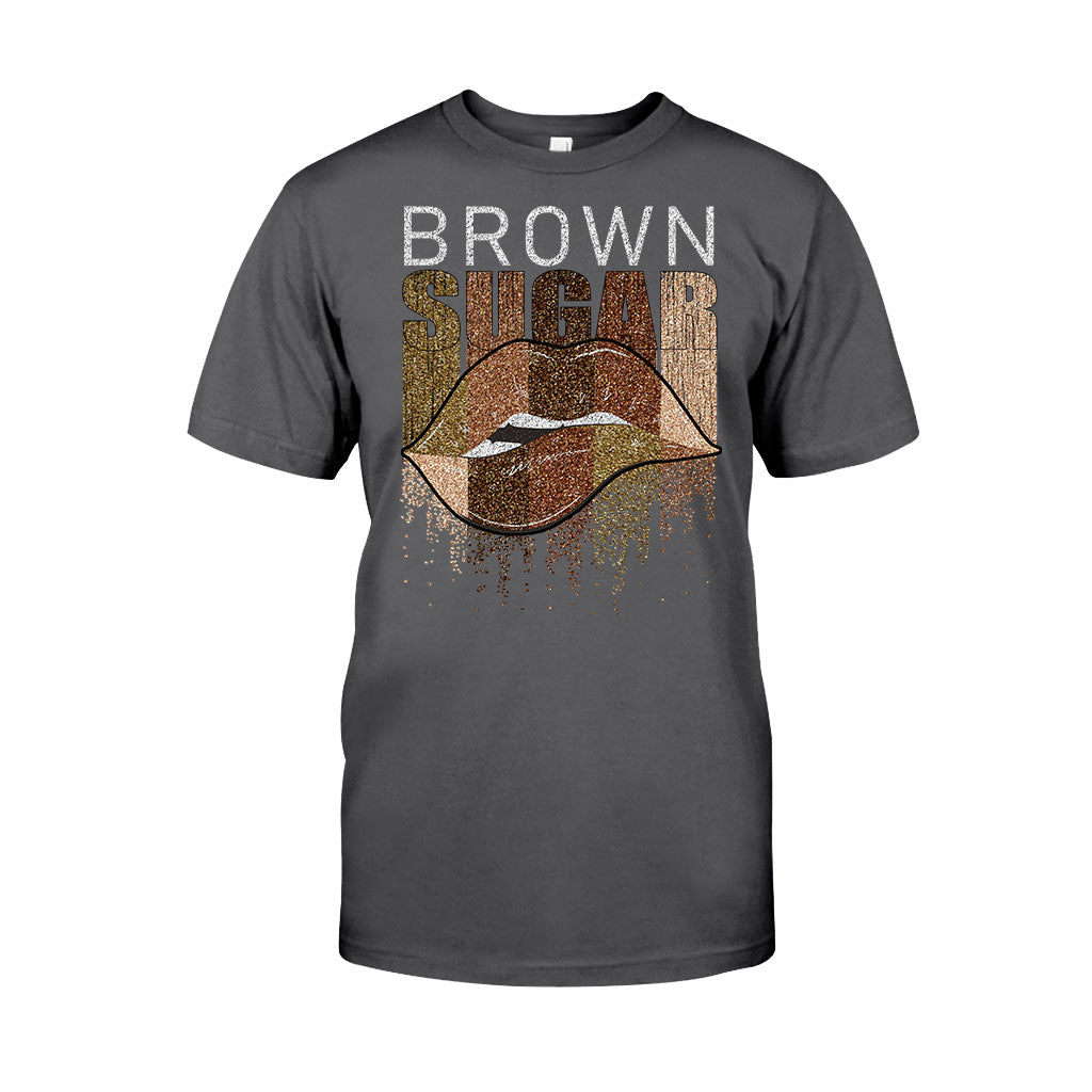 Brown Sugar – T-Shirt und Hoodie für Afroamerikaner mit Glitzer-Imitat 1121
