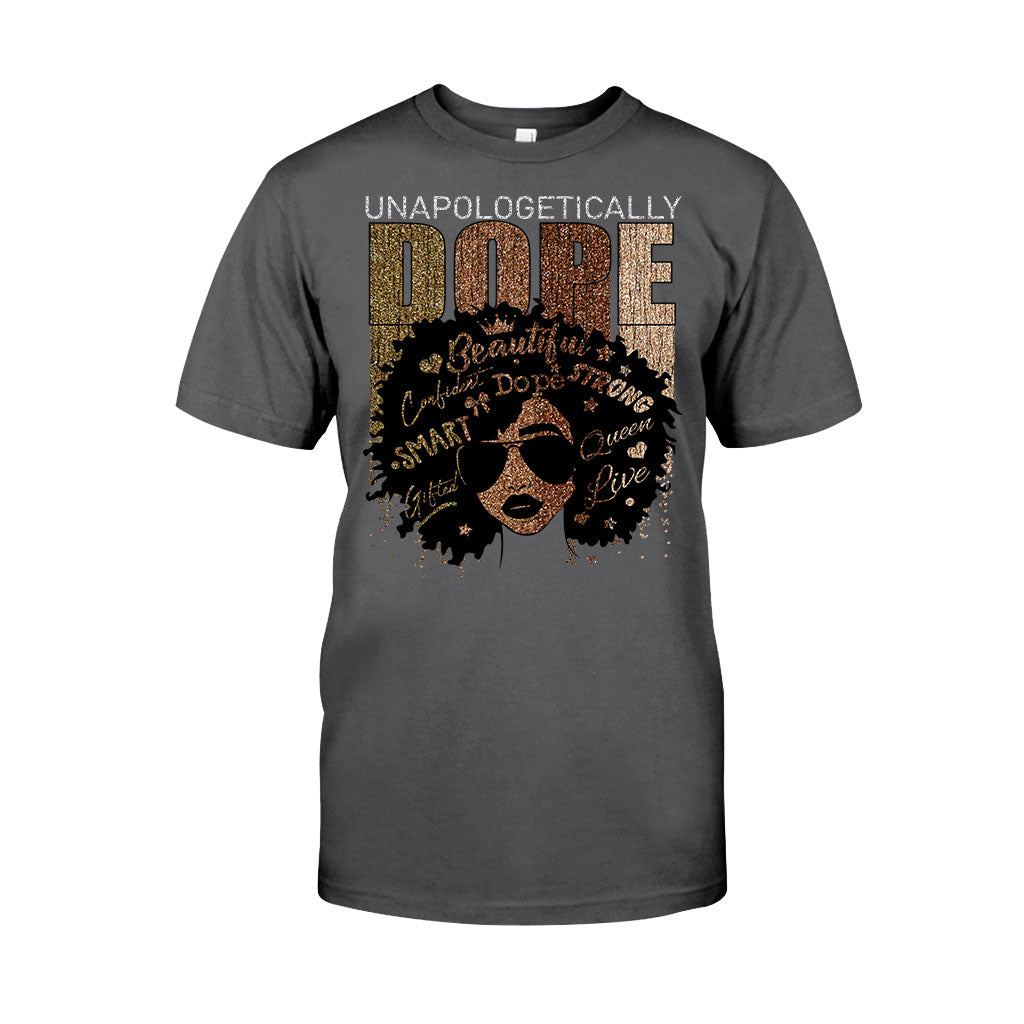 Reine Noire - T-shirt et sweat à capuche afro-américains avec imprimé à paillettes imitation 1121
