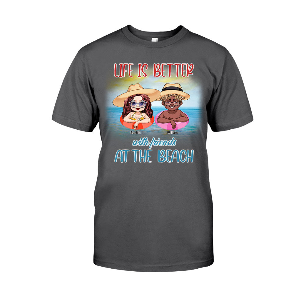 Boozing With My Beaches - Personalized Sea Lover T-shirt and Hoodie