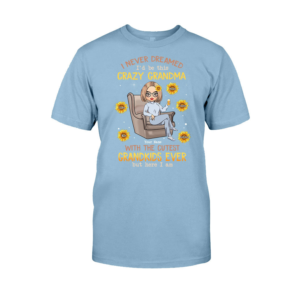 Je n'aurais jamais imaginé être cette grand-mère folle des plus adorables petits-enfants - T-shirt et sweat à capuche personnalisés