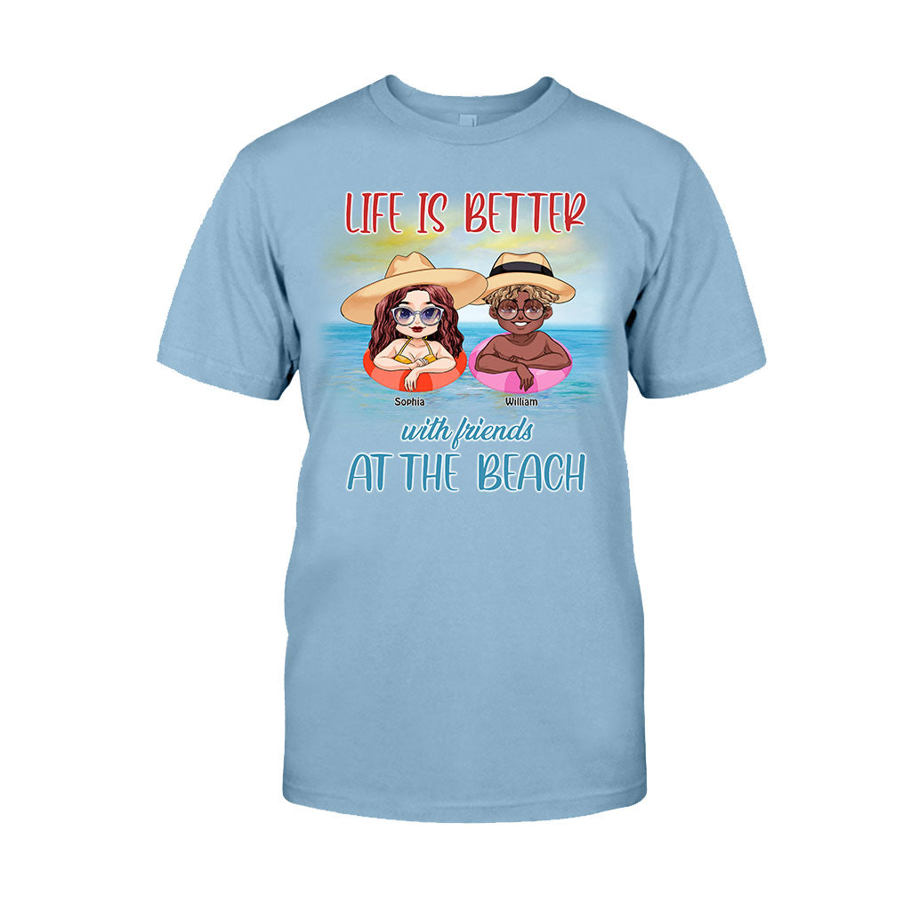 Boozing With My Beaches - Personalized Sea Lover T-shirt and Hoodie