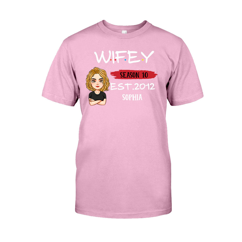 Hubby Wifey - Personalized Couple T-shirt and Hoodie