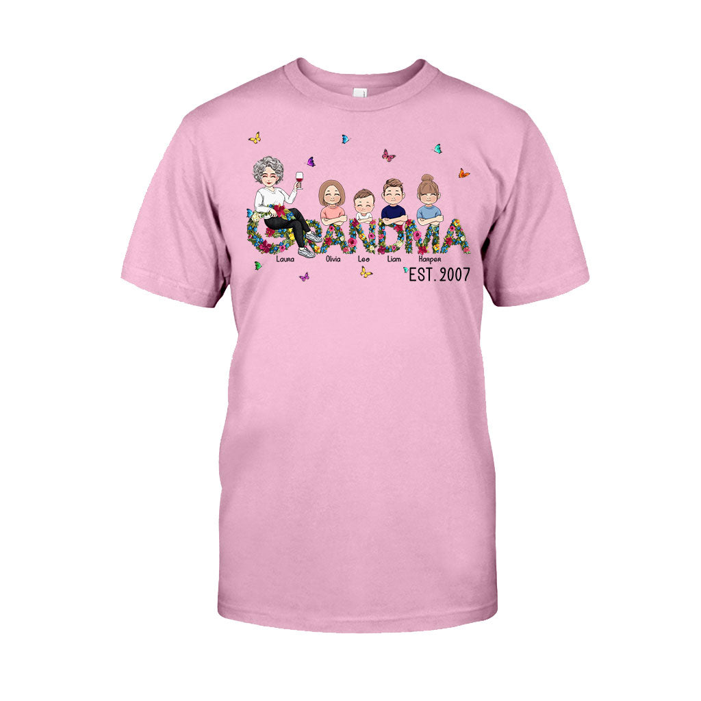 Grandma Since - Personalized Mother's Day Grandma T-shirt and Hoodie