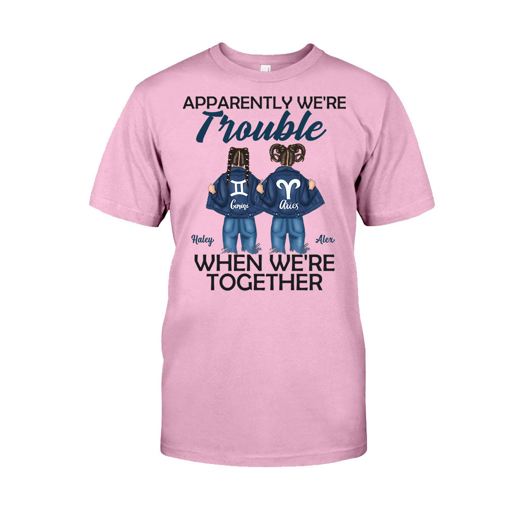 Trouble Together - Personalized Bestie T-shirt And Hoodie
