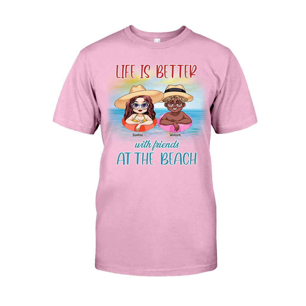 Boozing With My Beaches - Personalized Sea Lover T-shirt and Hoodie
