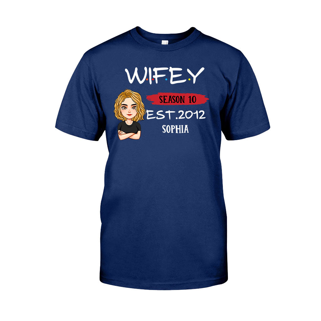 Hubby Wifey - Personalized Couple T-shirt and Hoodie