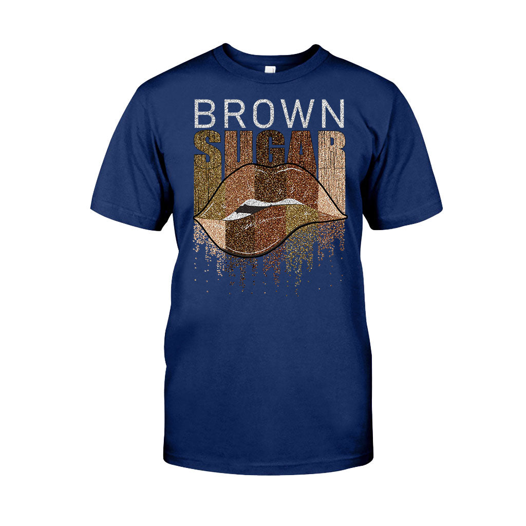 Brown Sugar – T-Shirt und Hoodie für Afroamerikaner mit Glitzer-Imitat 1121