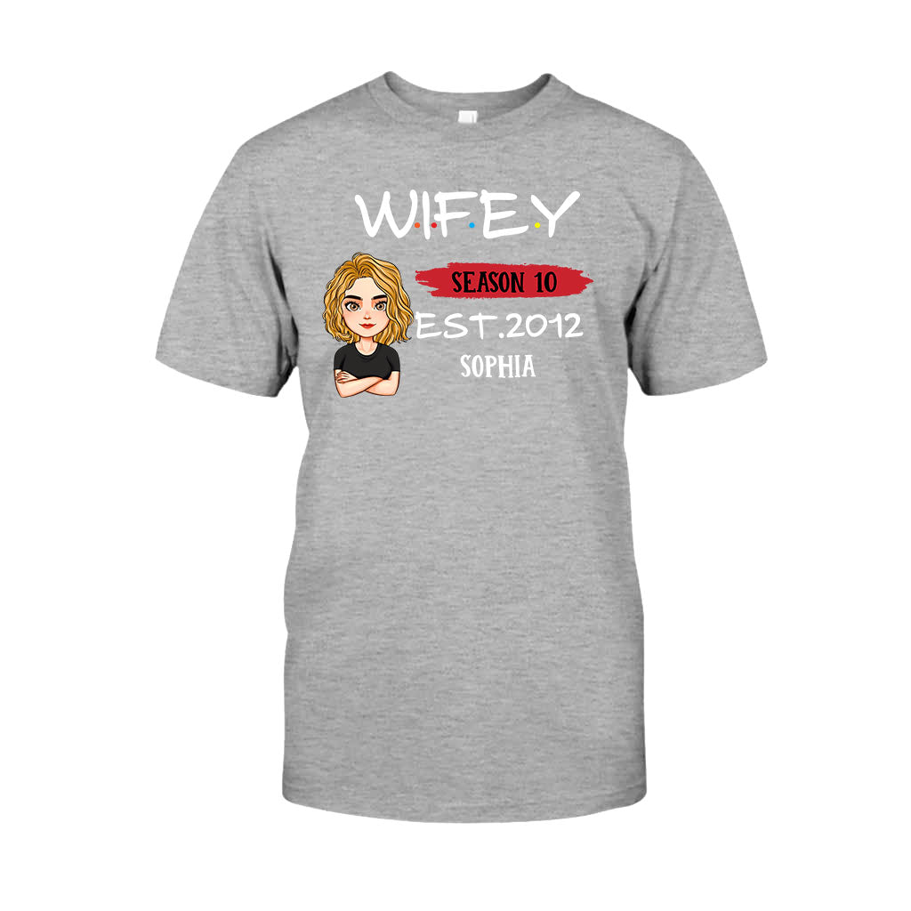 Hubby Wifey - Personalized Couple T-shirt and Hoodie