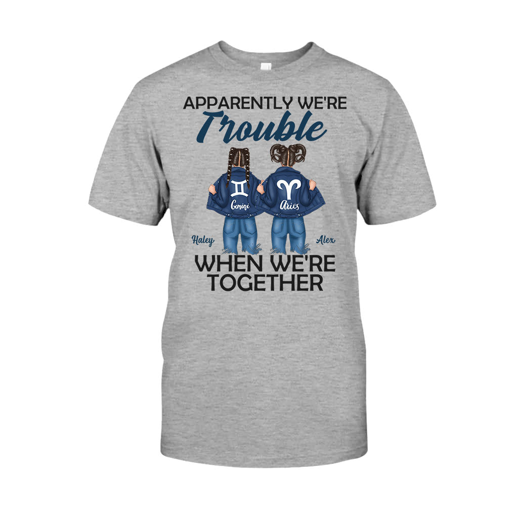 Trouble Together - Personalized Bestie T-shirt And Hoodie