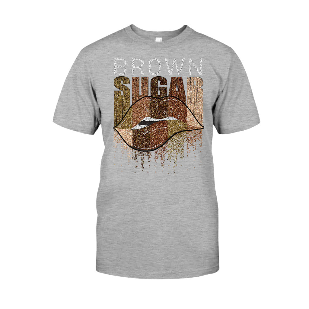 Brown Sugar – T-Shirt und Hoodie für Afroamerikaner mit Glitzer-Imitat 1121