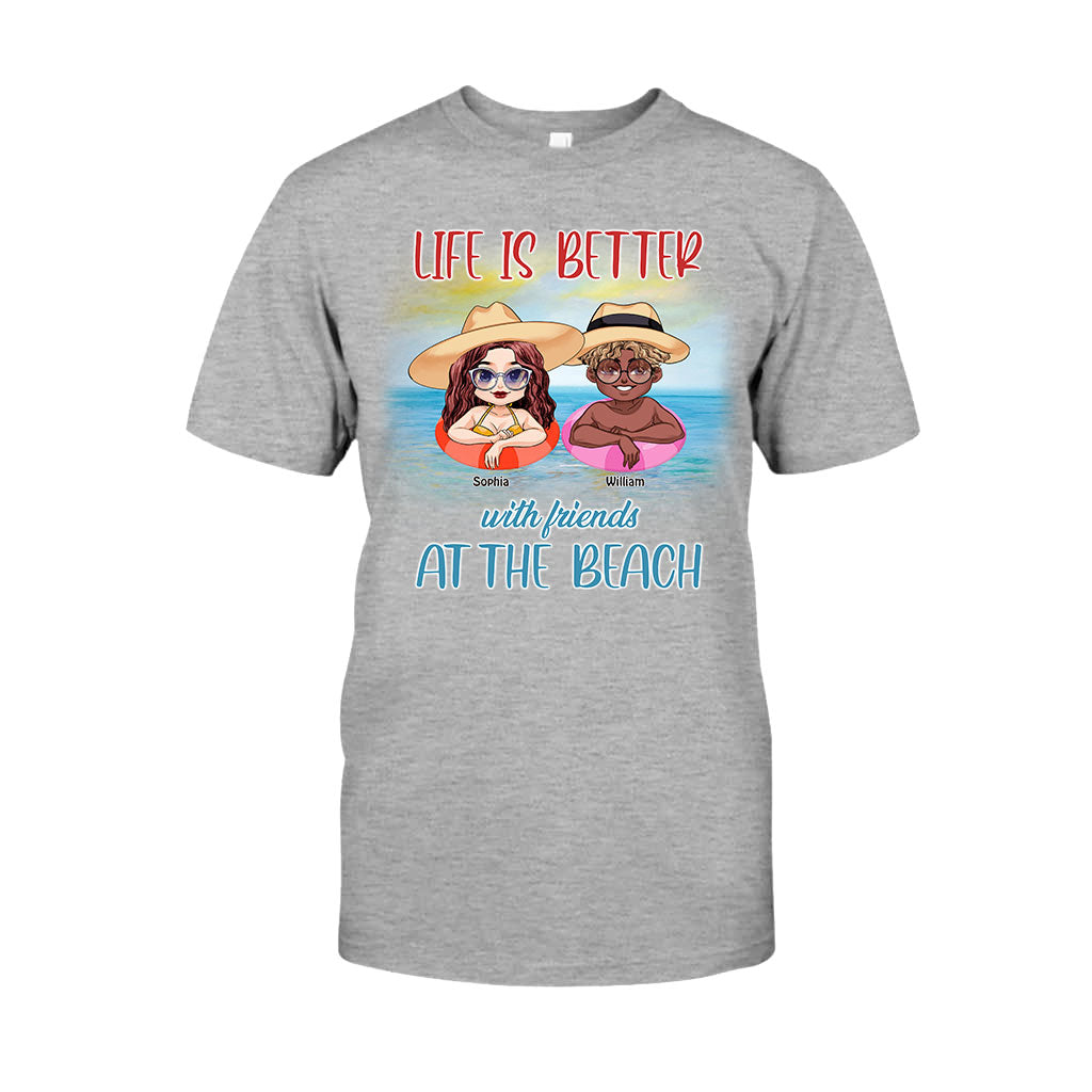Boozing With My Beaches - Personalized Sea Lover T-shirt and Hoodie