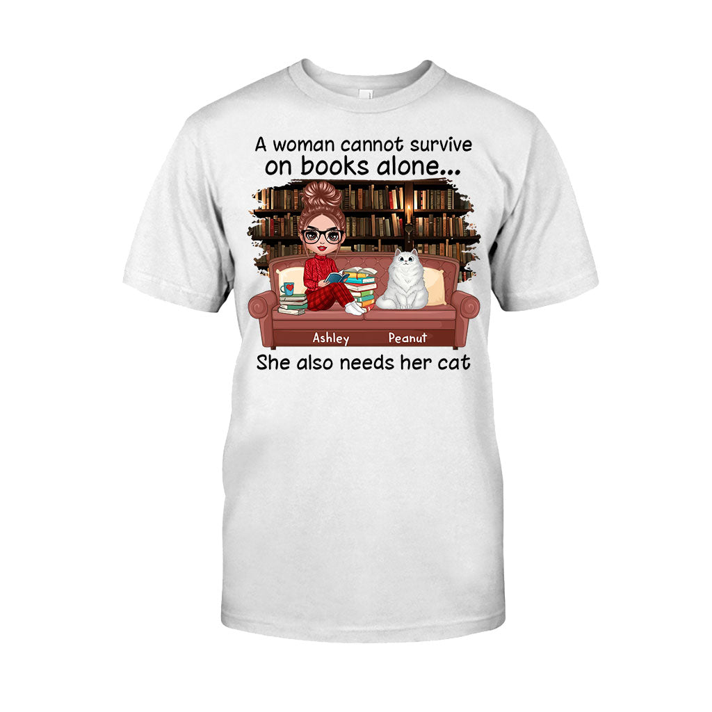 Books And Cats - Personalized Book T-shirt and Hoodie