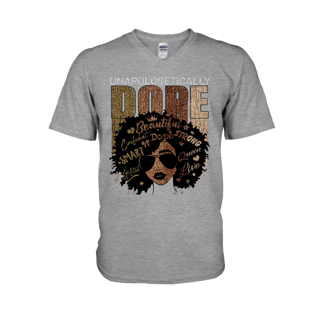 Reine Noire - T-shirt et sweat à capuche afro-américains avec imprimé à paillettes imitation 1121