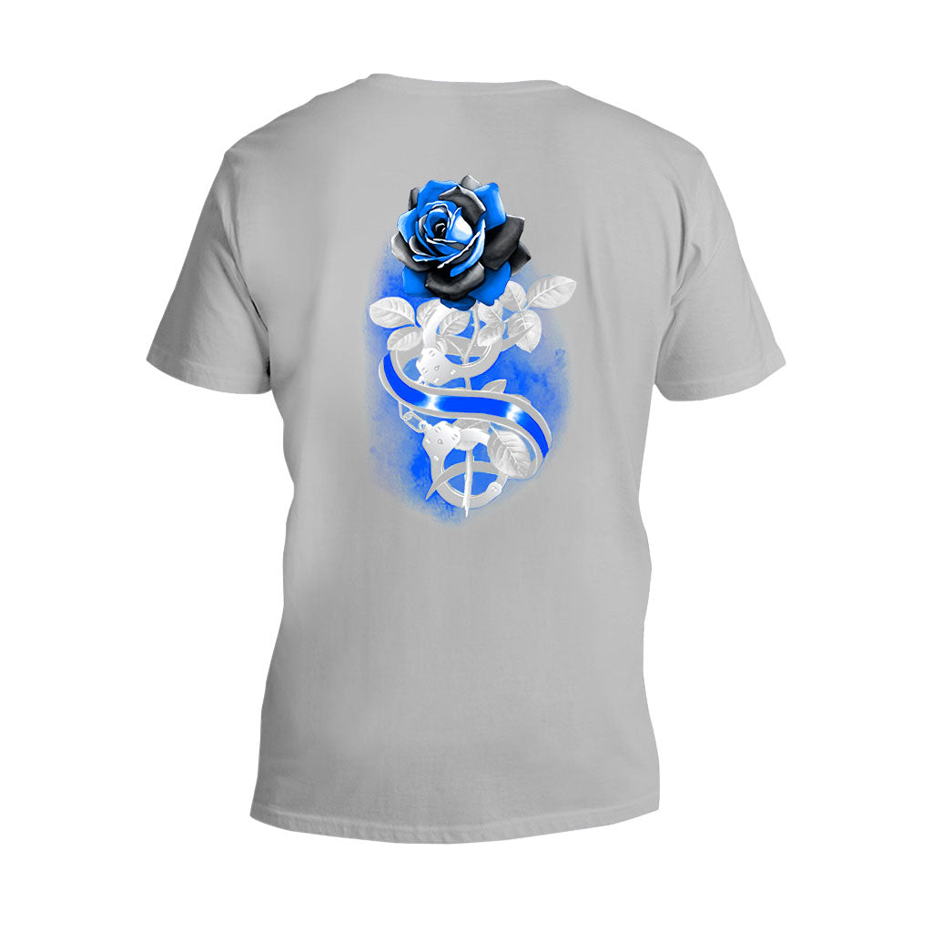 Blue Rose – Polizeibeamten-T-Shirt und Hoodie 062021
