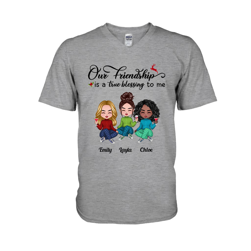 Our Friendship - Personalized Bestie T-shirt and Hoodie