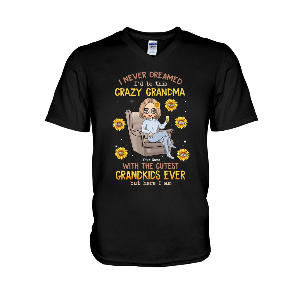 Je n'aurais jamais imaginé être cette grand-mère folle des plus adorables petits-enfants - T-shirt et sweat à capuche personnalisés