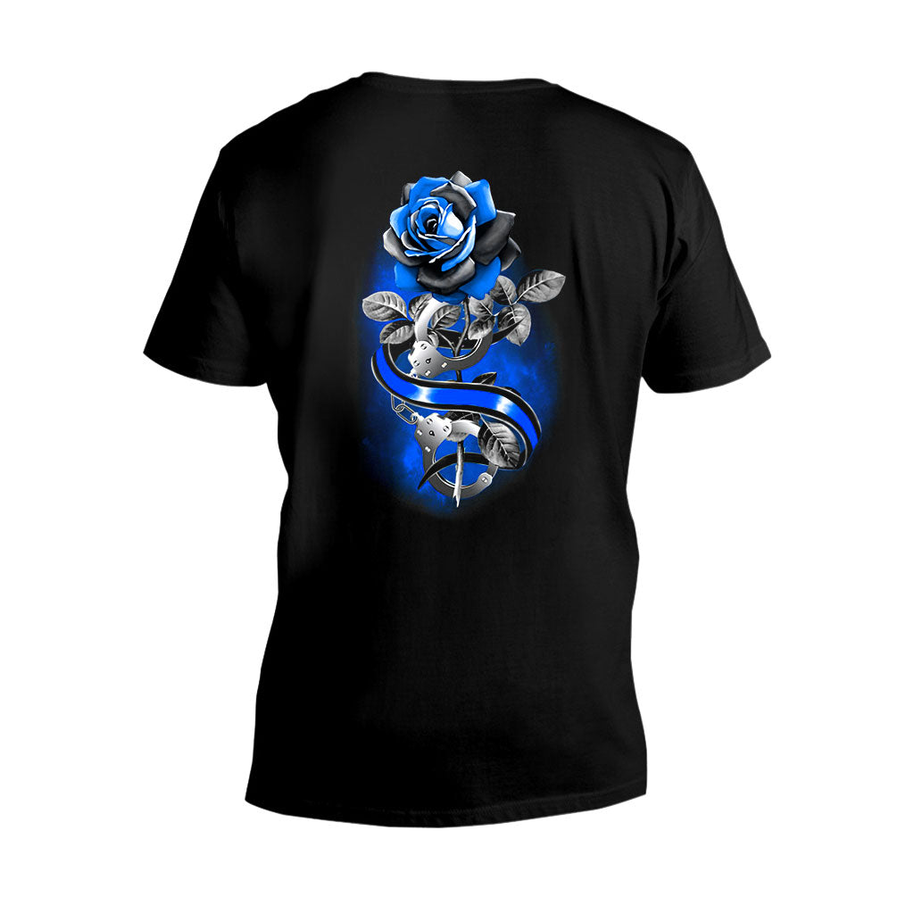 Blue Rose – Polizeibeamten-T-Shirt und Hoodie 062021