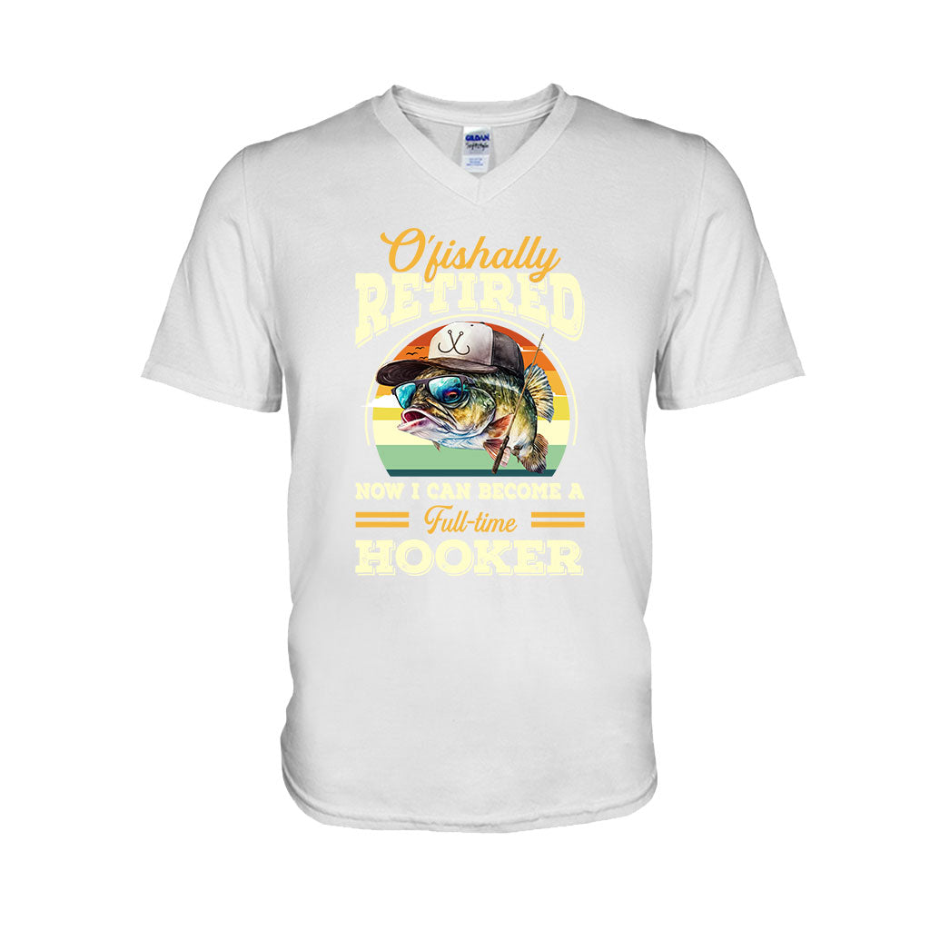 O'fishally Retired - Personalized Fishing T-shirt and Hoodie