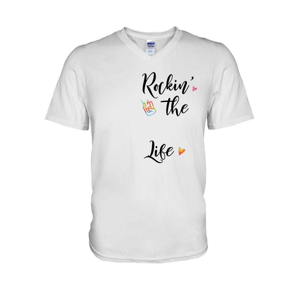 Rockin' The Nana Life - Personalized Grandma T-shirt and Hoodie 0921