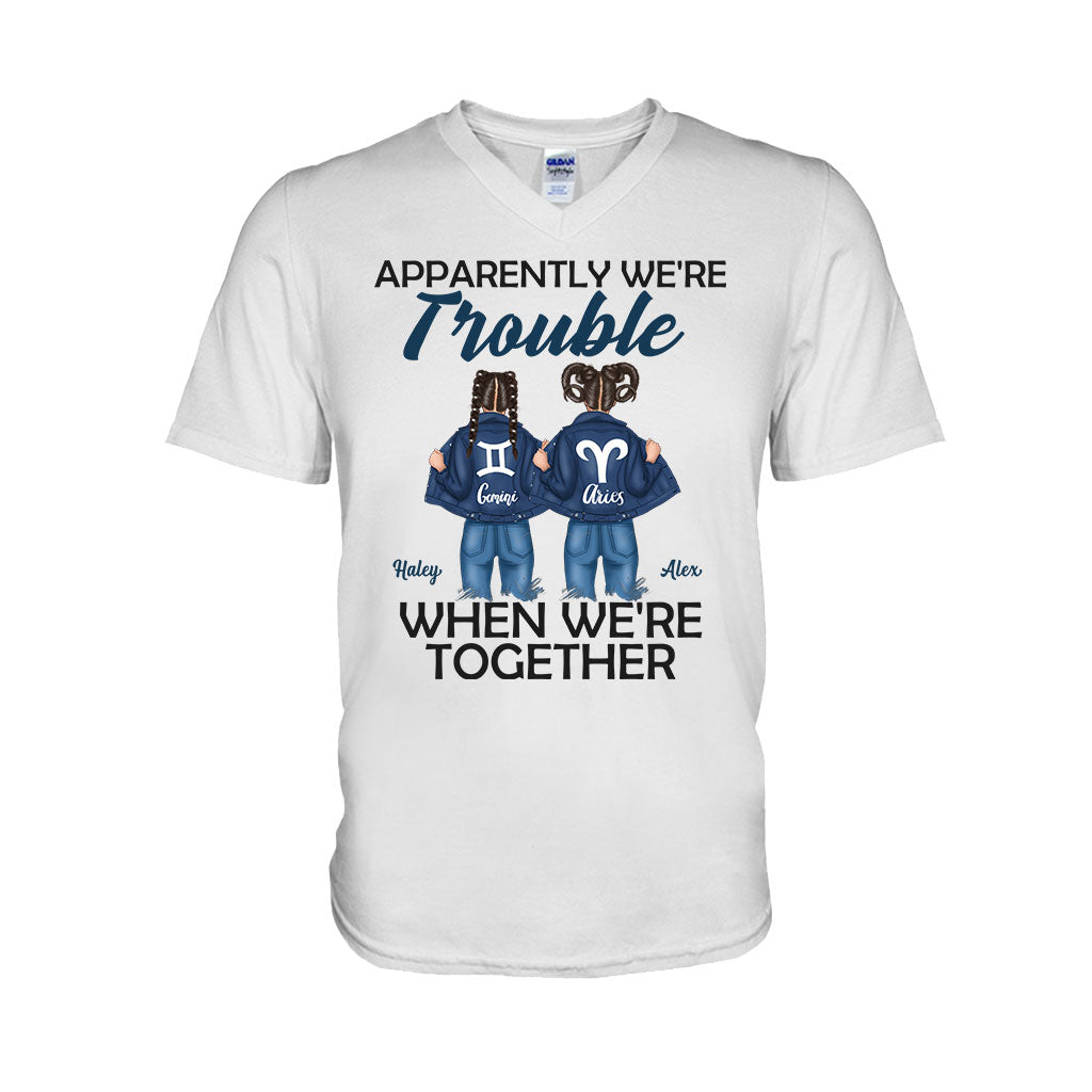 Trouble Together - Personalized Bestie T-shirt And Hoodie