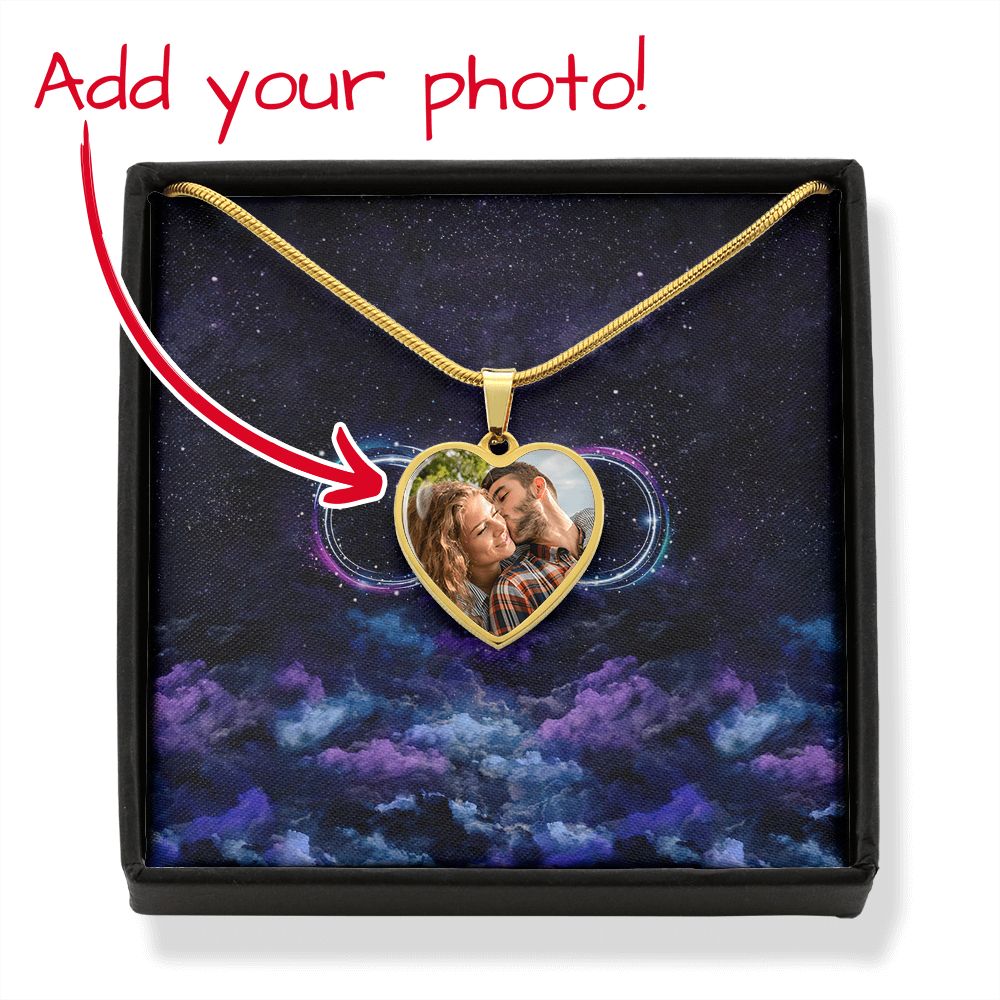 Ohne dich bin ich nichts – Personalisierte Ohana-Herzanhänger-Halskette für Paare – sth5761