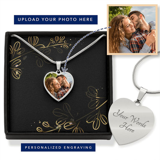 Without You I'm Nothing - Personalized Nightmare Heart Pendant Necklace-jak6490