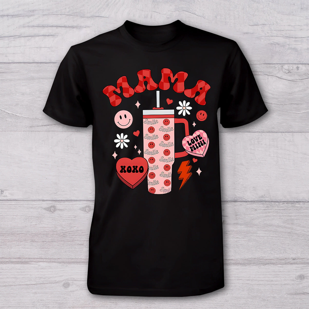 Mama And Mini - Personalized Mother T-shirt And Baby Onesie