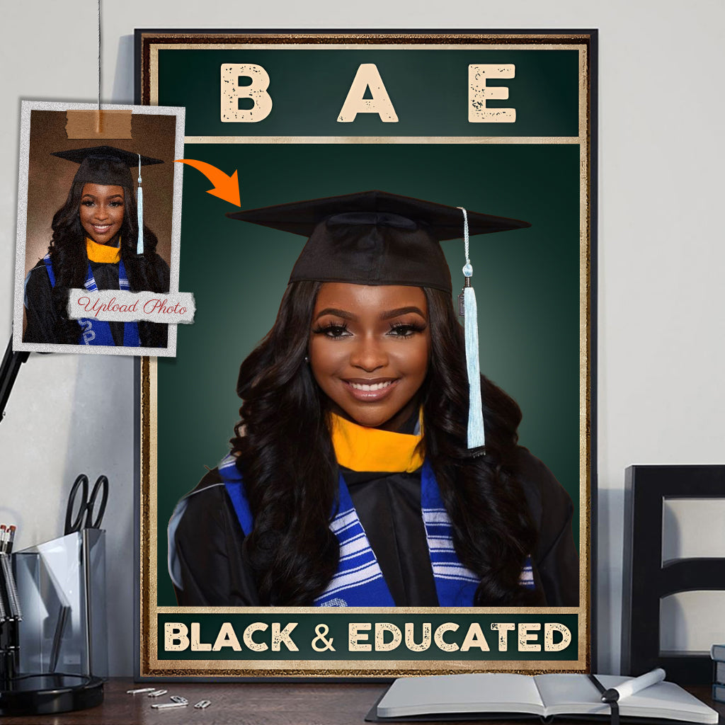 Black And Educated - Personalized African American Canvas And Poster