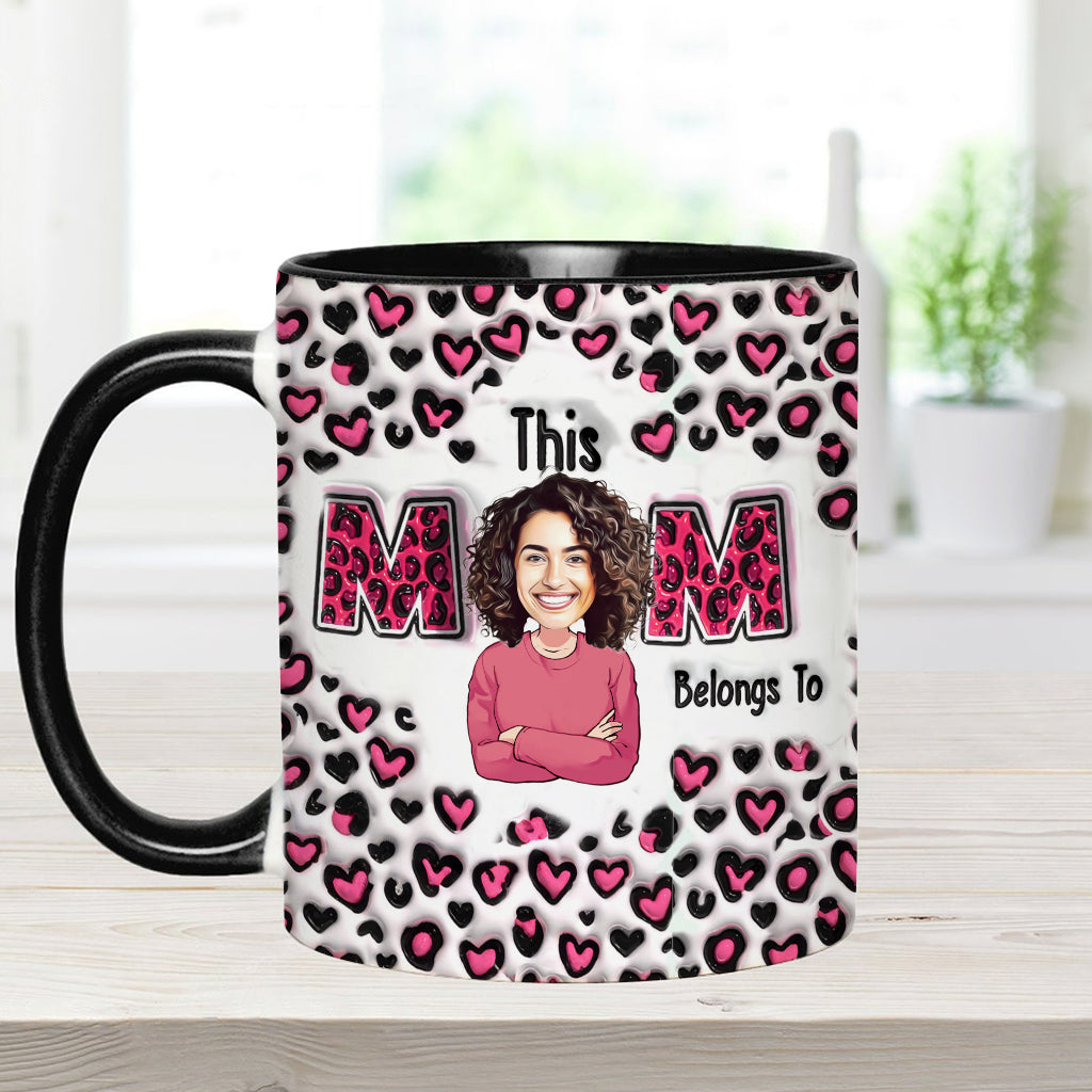 This Mom Belongs To - Personalized Mother Accent Mug