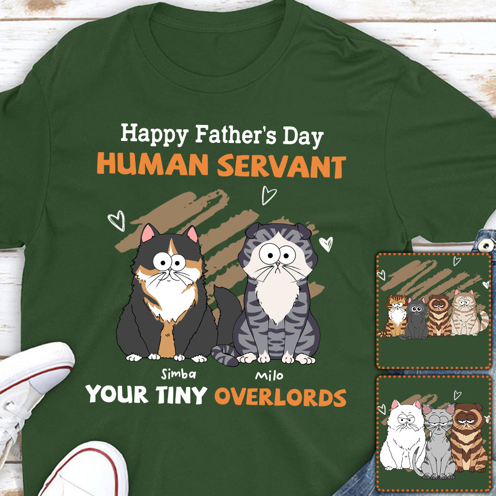 À mon serviteur humain - T-shirt et sweat à capuche personnalisés pour chat