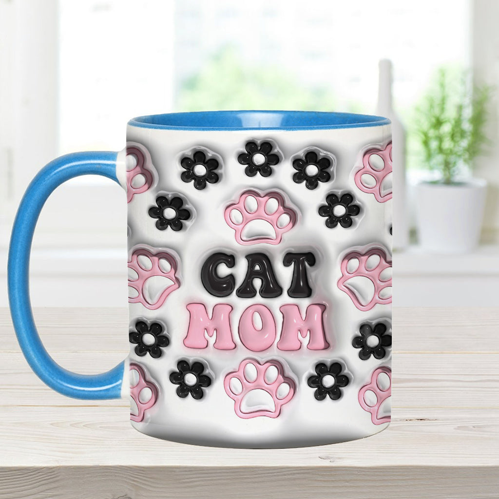 Dog Mom, Cat Mom, Dog Dad... - Personalized Dog Accent Mug
