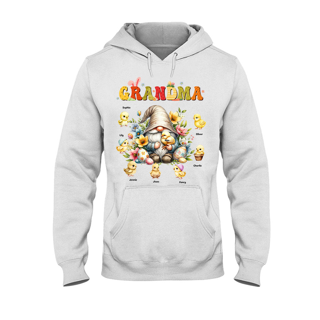 Cadeau pour grand-mère : Gnome de Pâques - T-shirt et sweat à capuche personnalisés pour grand-mère
