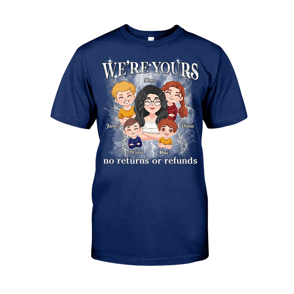 We're Yours No Returns Or Refunds Chibi Kids Bootleg Rap - Personalized Mother T-shirt And Hoodie