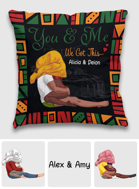 We Got This - Personalized Couple Throw Pillow