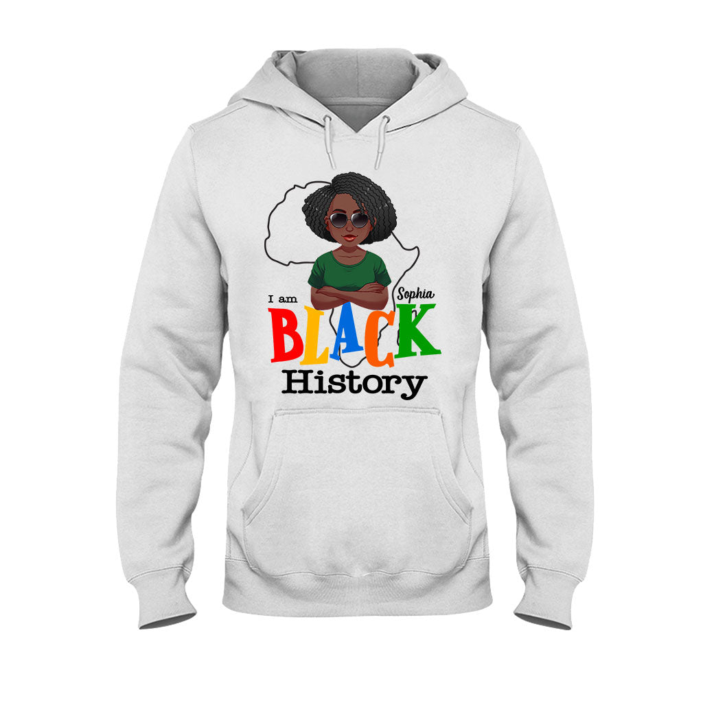 I Am Black History - Personalized African American T-shirt And Hoodie
