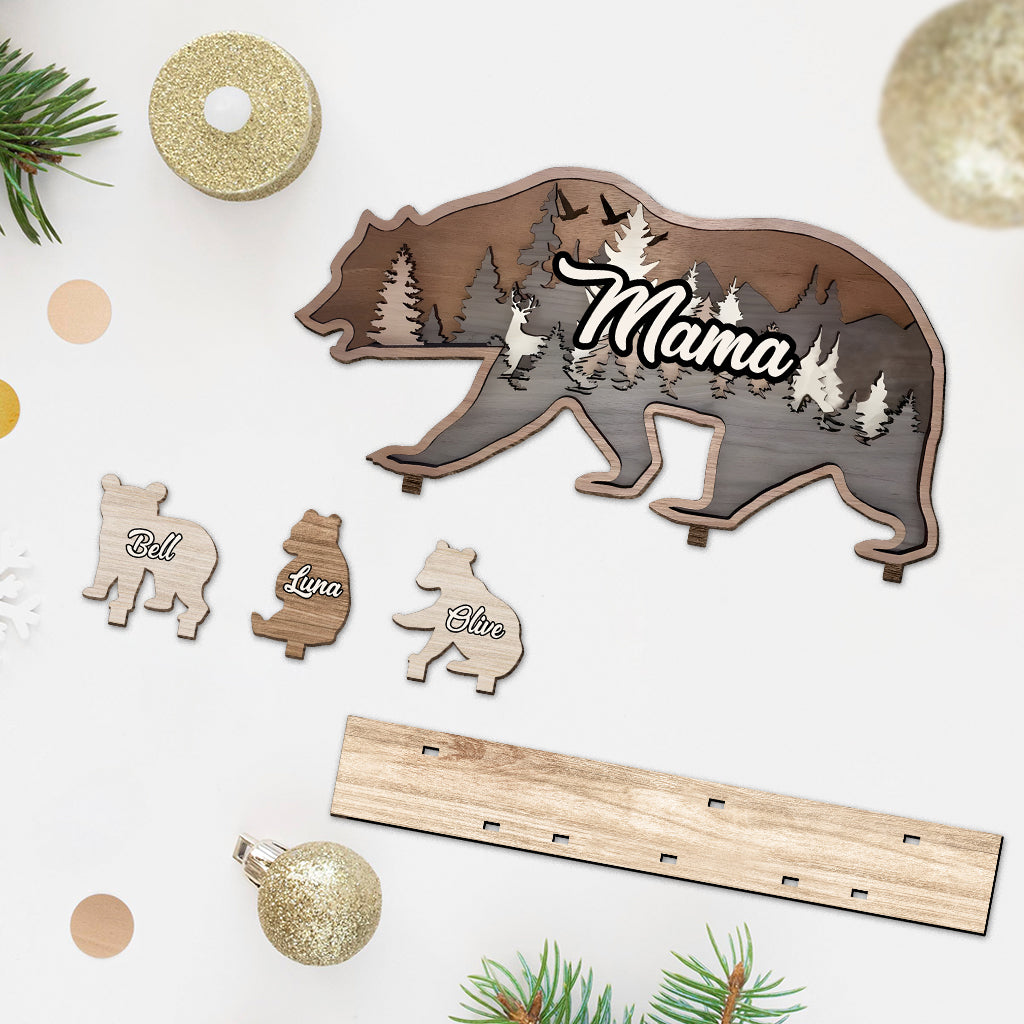 Mama Bear - Personalized Mother 1 Layered Big Freestanding