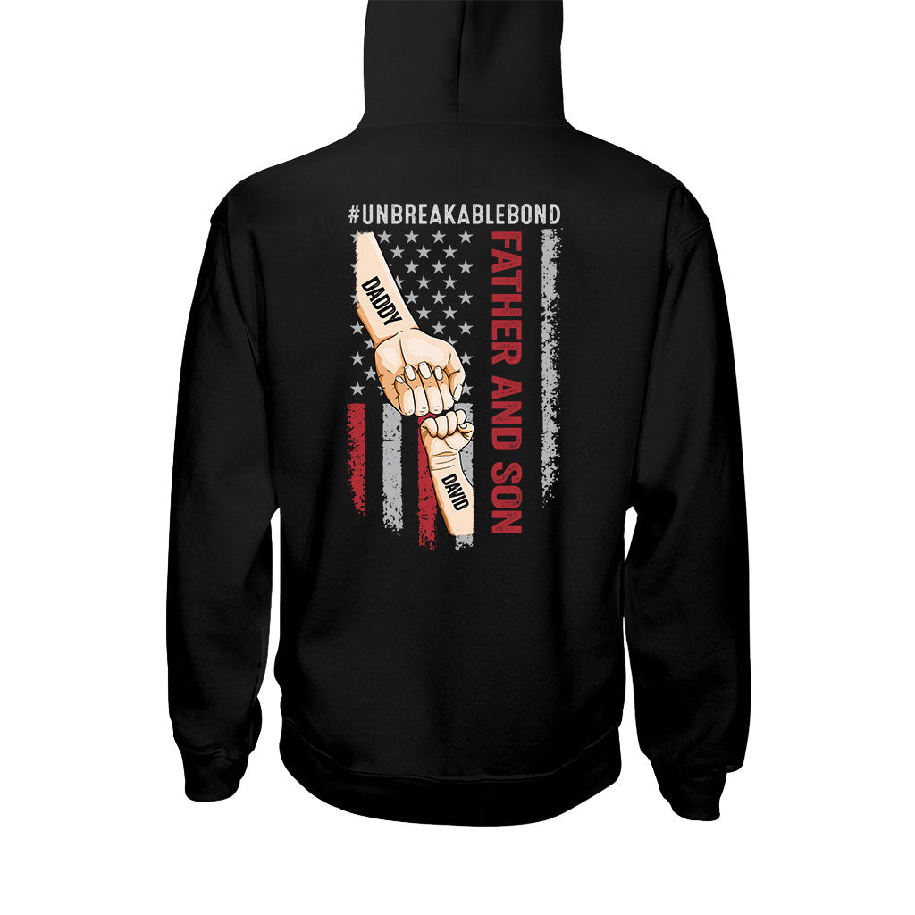 Father Son Unbreakable Bon - Personalized Father T-shirt and Hoodie