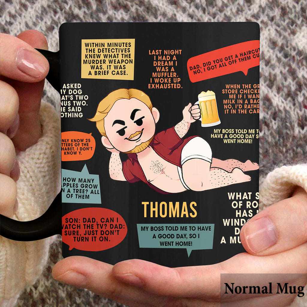 I Keep All My Dad Jokes In A Dad-A-Base - Personalized Father Mug