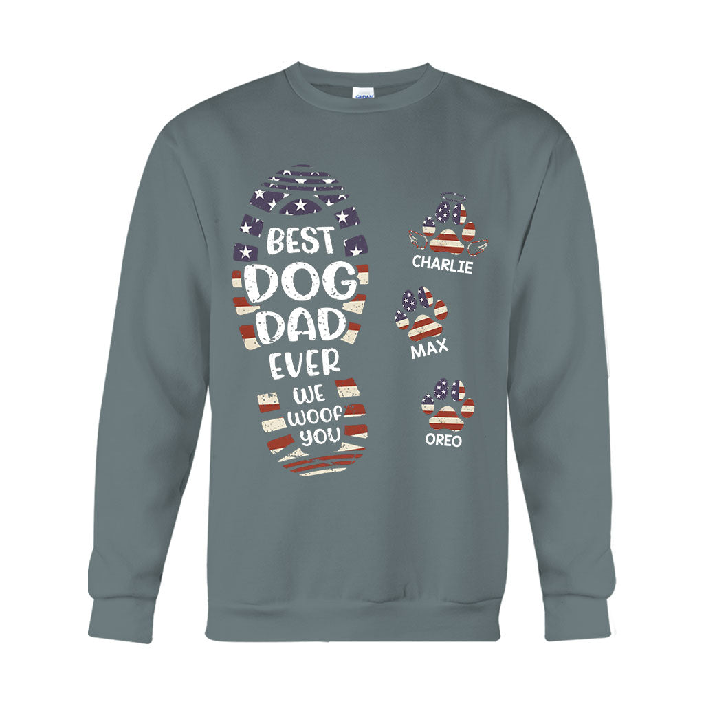 Happy Father's Day To The Best Dog/Cat Dad - Personalized Father T-shirt And Hoodie