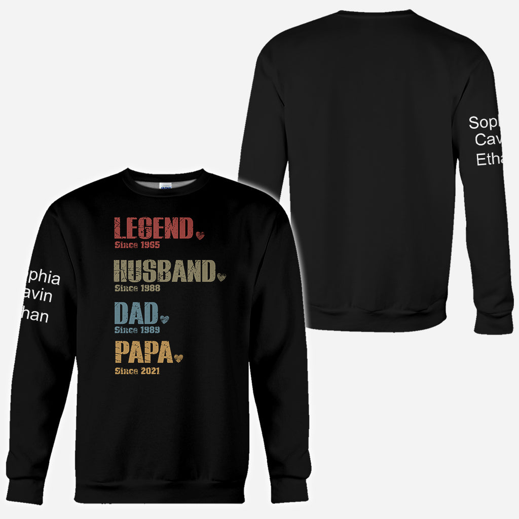 Legend Dad - Personalized Father All Over Shirt