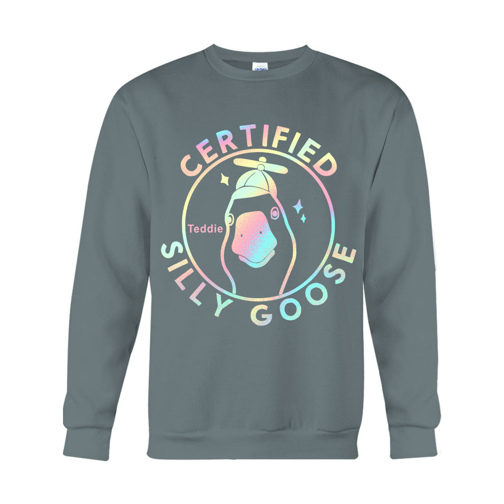Oie Certifiée Bête - T-shirt et sweat à capuche sarcastiques personnalisés